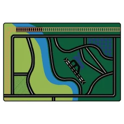 Transportation Fun Rug 6' x 9' Rectangle