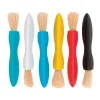 Triangle Grip Assorted Color Paint Brushes Set of 6