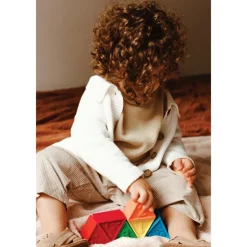 Triblox Rainbow Silicone Triangle Blocks 9 Pieces