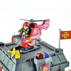 Tri-level Wooden Fire Station