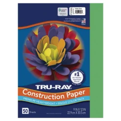 Tru-Ray Premium Heavyweight Multicolor Assortment Construction Paper