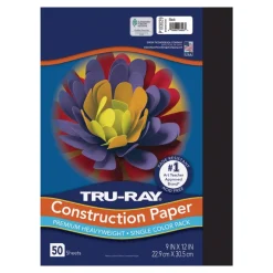 Tru-Ray Premium Heavyweight Multicolor Assortment Construction Paper