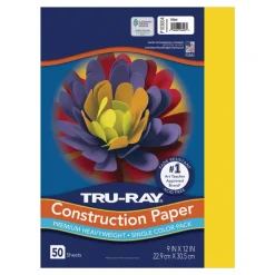 Tru-Ray Premium Heavyweight Multicolor Assortment Construction Paper