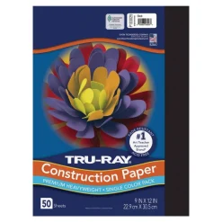 Tru-Ray Premium Heavyweight Multicolor Assortment Construction Paper