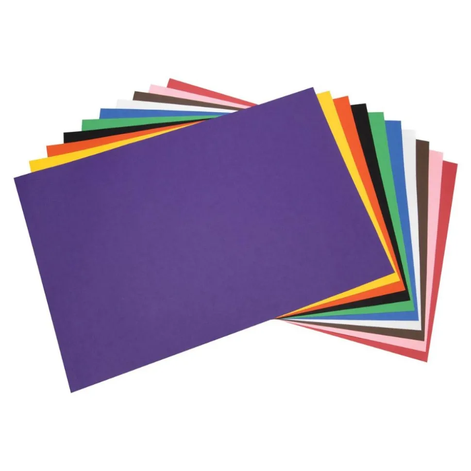 Tru-Ray Premium Heavyweight Multicolor Assortment Construction Paper