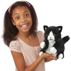 Tuxedo Kitten Hand Puppet