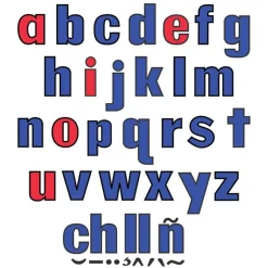 Uppercase and Lowercase Felt Letters English and Spanish Alphabets 118 Pieces