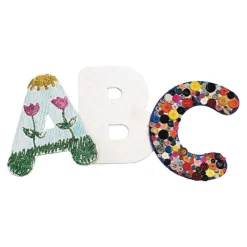 Uppercase Collage Letters