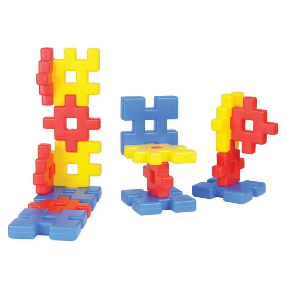 Waffle Blocks Manipulative Set 42 Pieces
