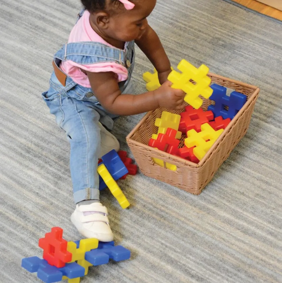 Waffle Blocks Manipulative Set 42 Pieces
