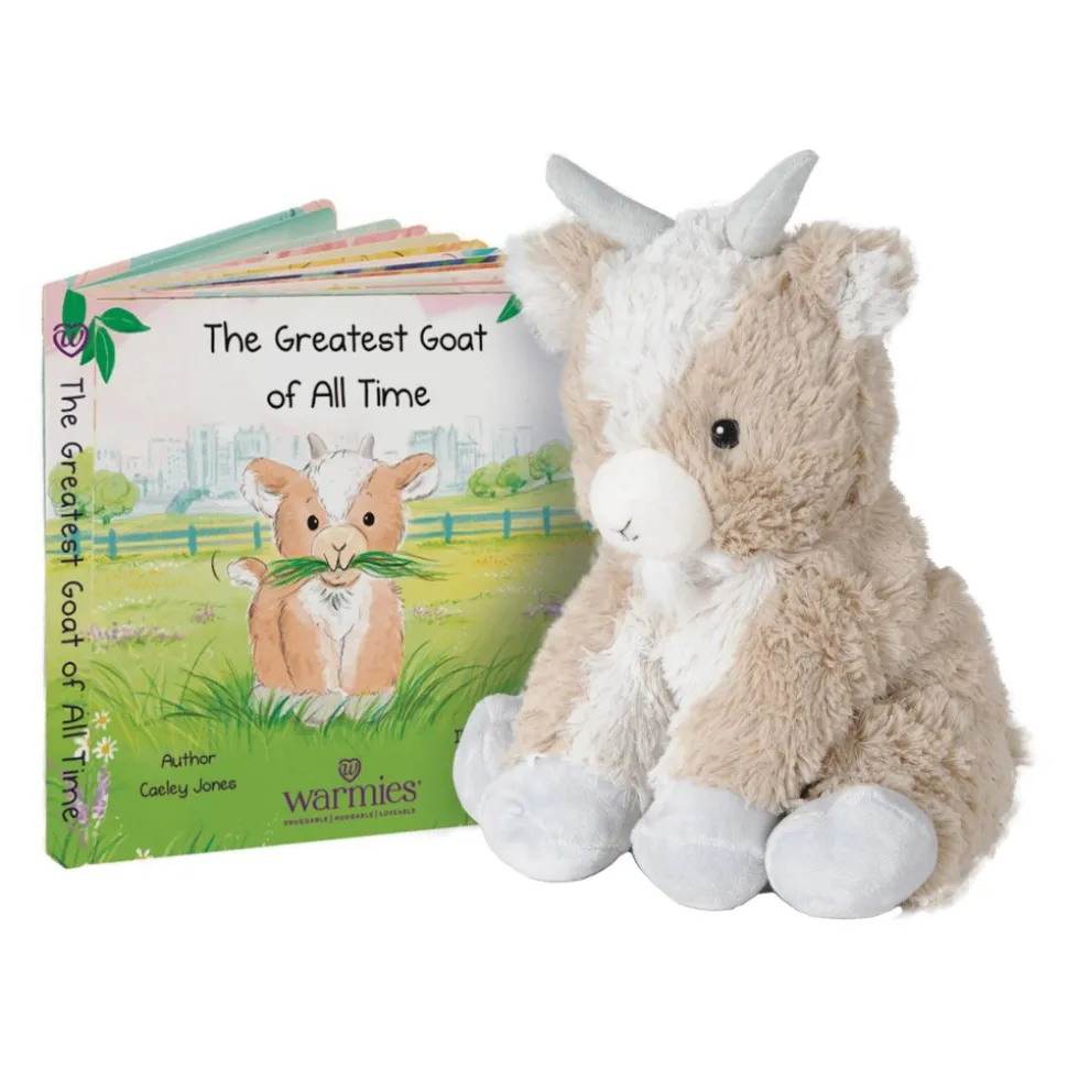 Warmies® Microwavable Plush 13" Goat and Board Book