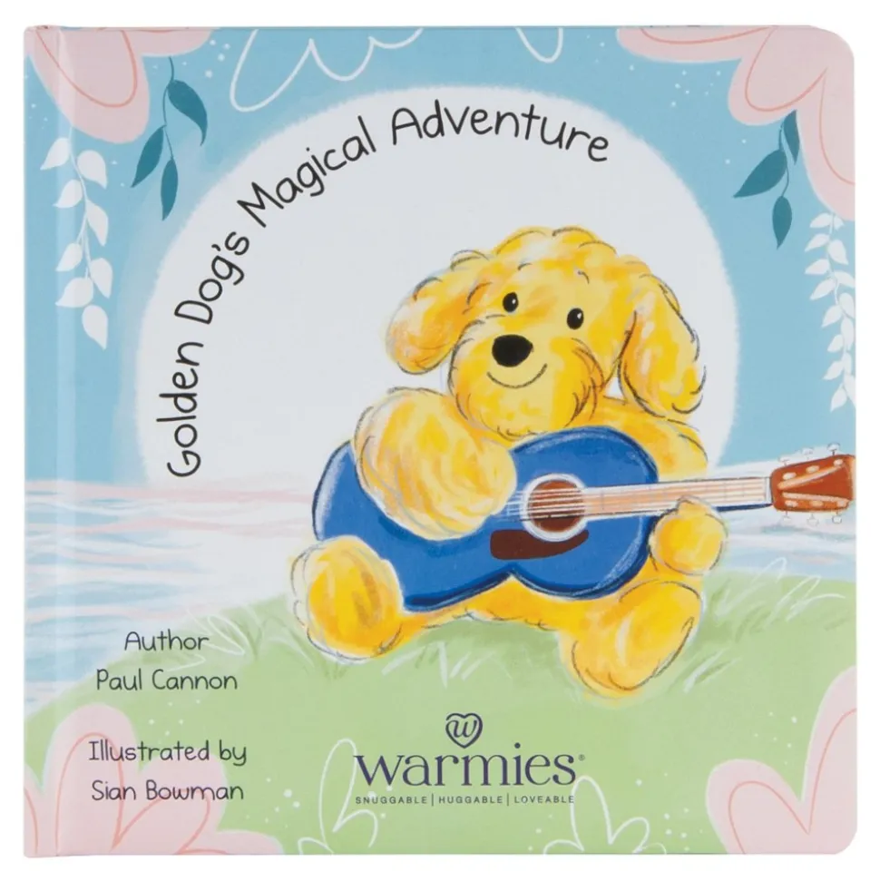 Warmies® Microwavable Plush 13" Golden Dog and Board Book