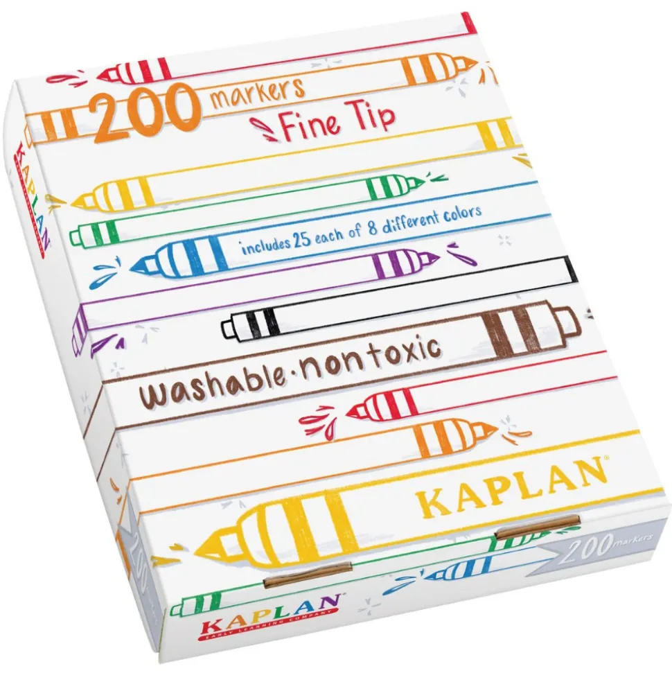 Washable Fine Tip Marker Class Pack 200 Per Box