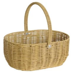 Washable Wicker Baskets with Handle Set of 2