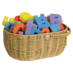 Washable Wicker Baskets with Handle Set of 2