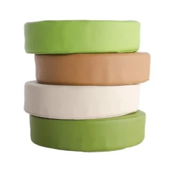Washable Wicker Seating Poufs Set of 4