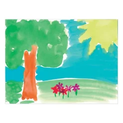 16 Watercolor Paint Trays with Brush