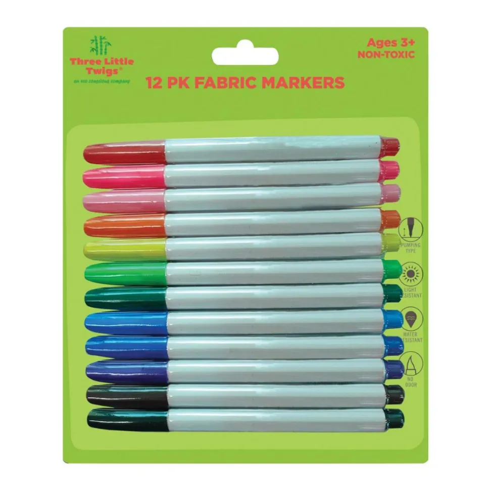 Water-Resistant Markers Fabric Liner, 12 Colors