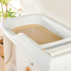 White Changing Table with Stairs