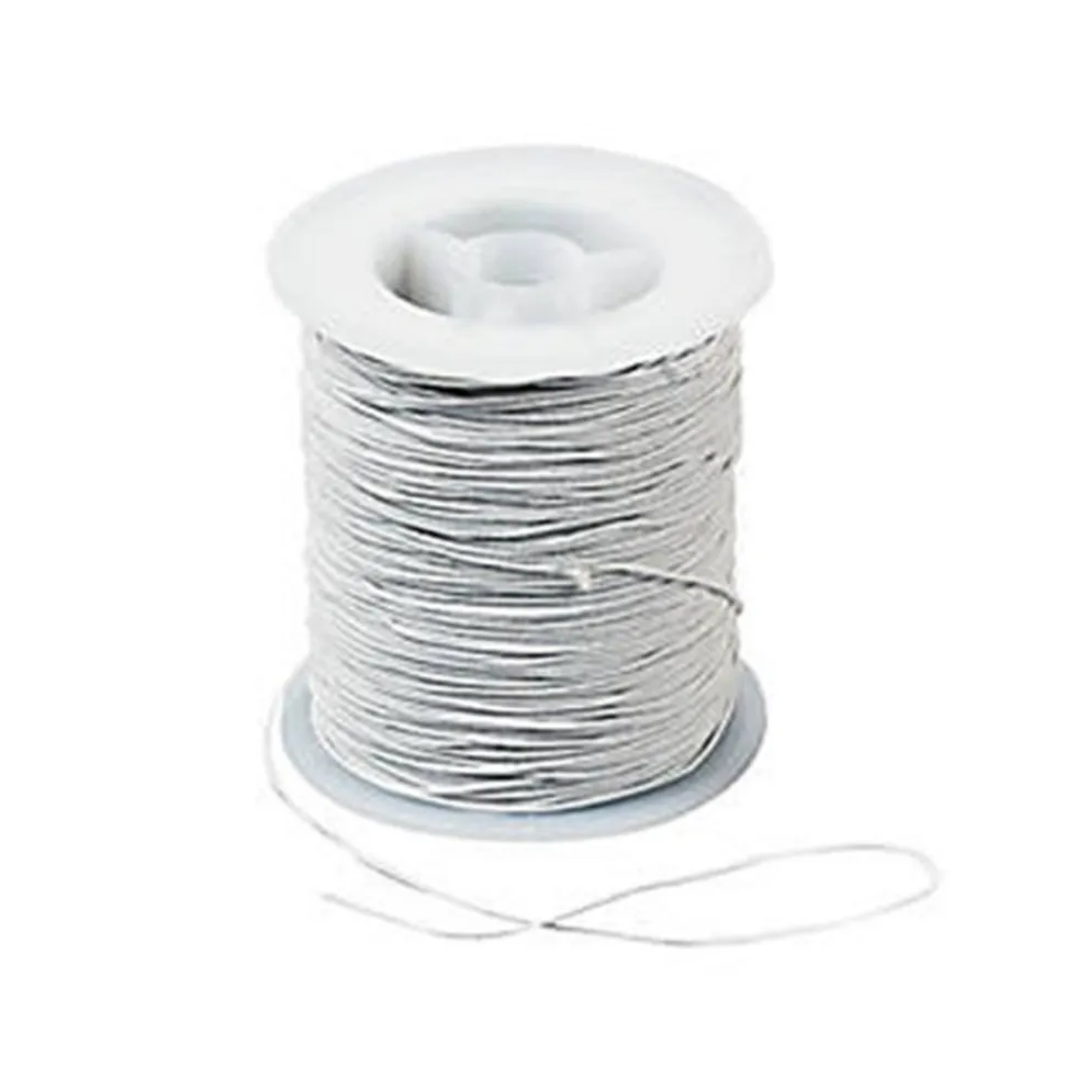 White Elastic Cord 100 Yards