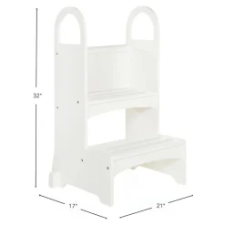 White High Rise Step-Up