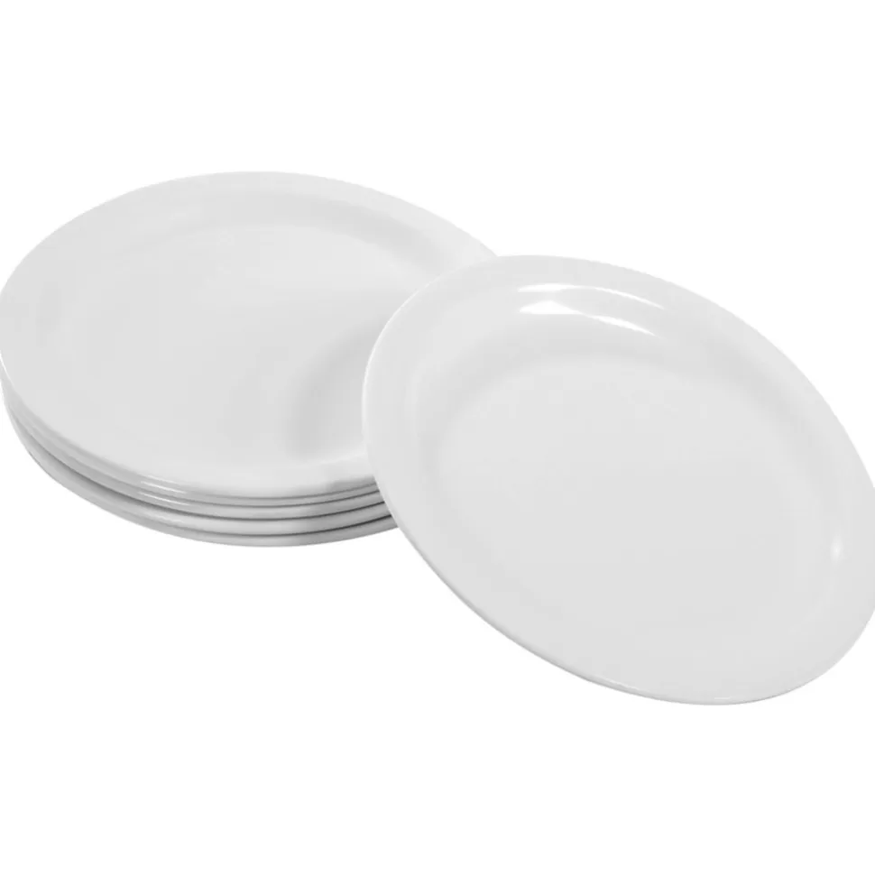 White Melamine Mealtime Serving Set Set of 18