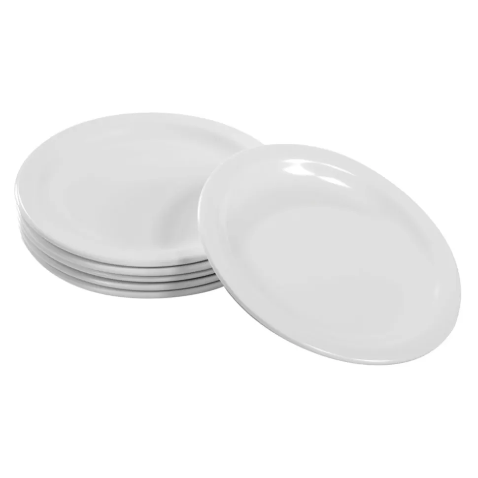 White Melamine Mealtime Serving Set Set of 18