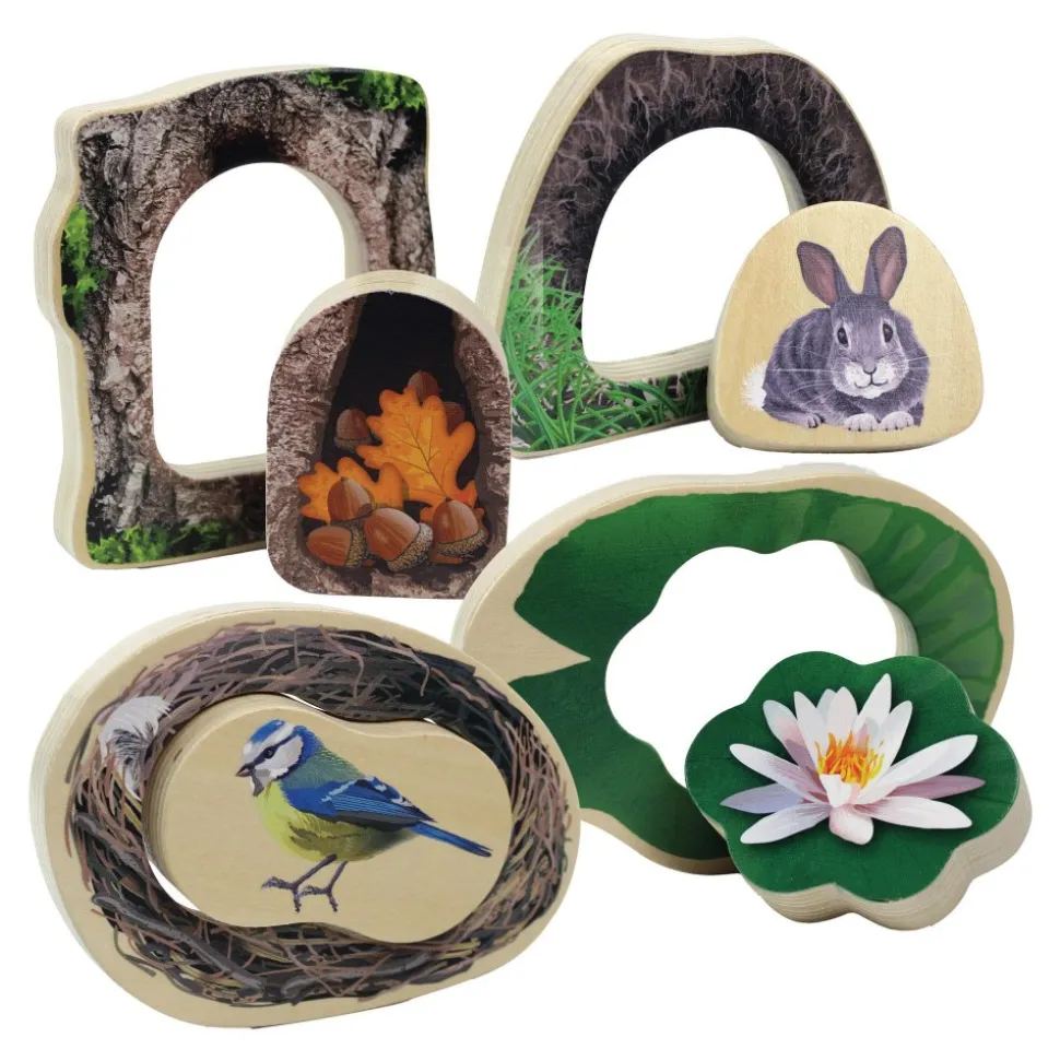 Who's Hiding? Woodland Animal Puzzles Set of 4