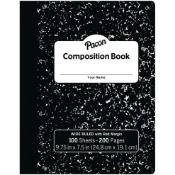 Wide-Ruled Composition Notebook 100 Sheets