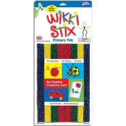 Wikki Stix® Triple Pak Nature, Primary, Neon 144 Pieces