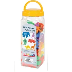 Wild Animal Counters 60 Pieces