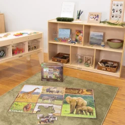 Wild Animal Mother & Baby Floor Puzzle 24 Pieces