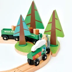 Wild Pines Wooden Train Set 95 Pieces