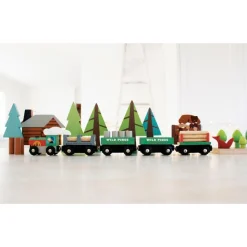 Wild Pines Wooden Train Set 95 Pieces