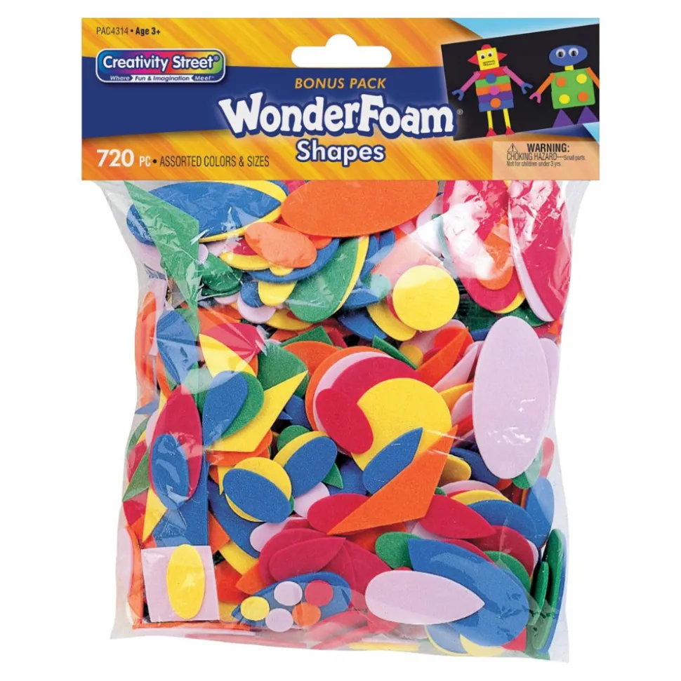 Wonderfoam® Soft Foam Shapes Assorted Colors
