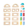 Wood and Acrylic Unit Window Block 24 Pieces