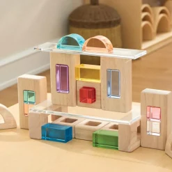 Wood and Acrylic Unit Window Block 24 Pieces