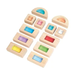 Wood and Acrylic Unit Window Block 24 Pieces