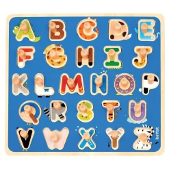 Wooden ABC and Numbers Peg Puzzle Set