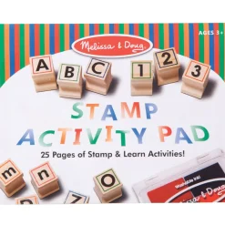Wooden ABC 123 Stamp Set