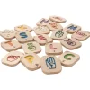 Wooden American Sign Language Tiles with Alphabet A-Z