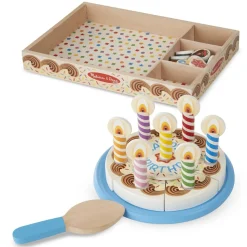 Wooden Birthday Party Cake Set