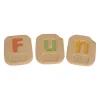 Wooden Braille Alphabet A-Z Tiles with Uppercase