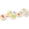 Wooden Braille Number Tiles 1 10