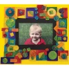 Wooden, Bright-Colored Assorted Shapes 400 Pieces