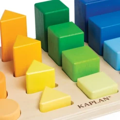 Wooden Colorful Shape and Height Sorter