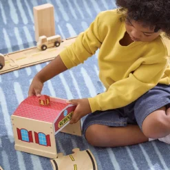 Wooden Community Buildings for Block Play