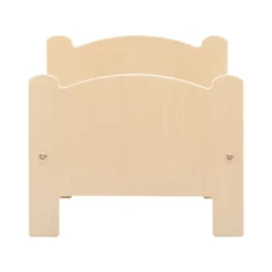 Wooden Doll Bed with Bedding