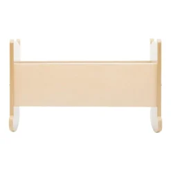 Wooden Doll Cradle with Pillow and Blanket