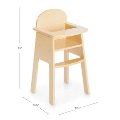Wooden Doll High Chair